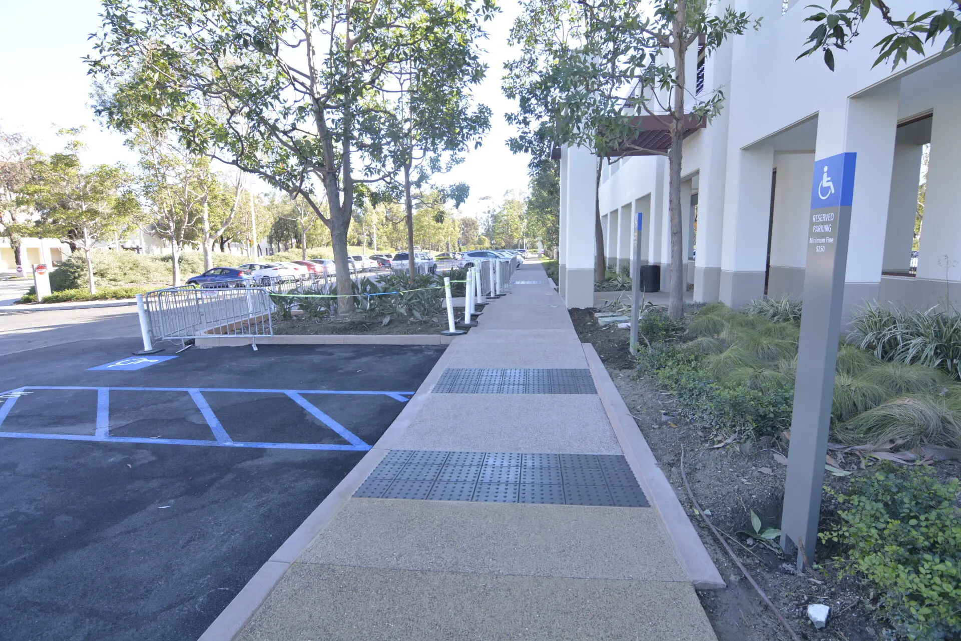 Parking spaces for people with disabilities